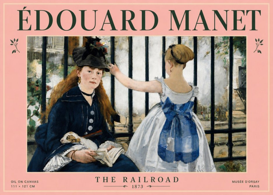 Édouard Manet The Railroad No4 - Poster