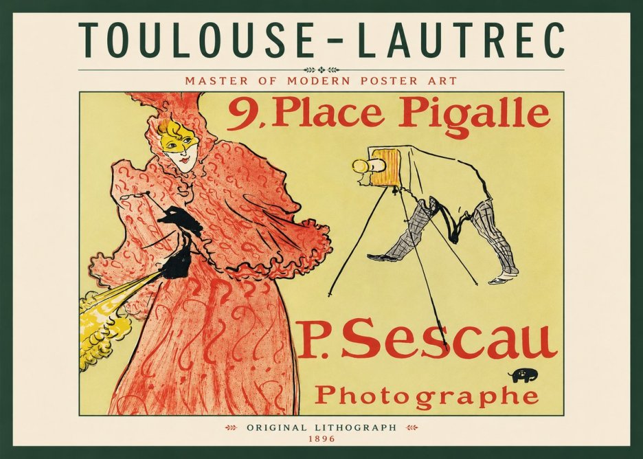 Toulouse-Lautrec 9. Place Pigalle No3 - Poster