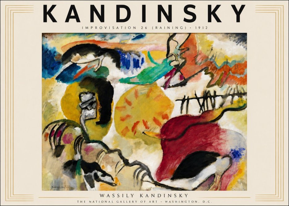 Kandinsky Improvisation 26 (Raining) No3 - Poster