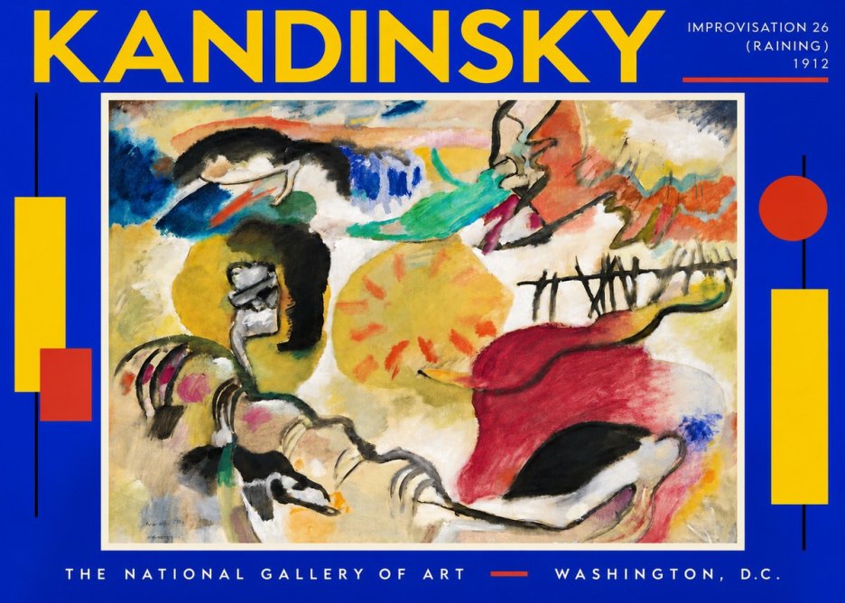 Kandinsky Improvisation 26 (Raining) No5 - Poster