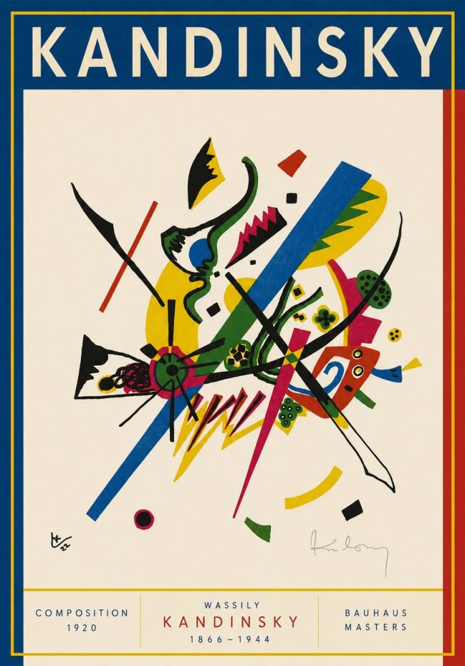 Kandinsky Composition, 1920 No3 - Poster