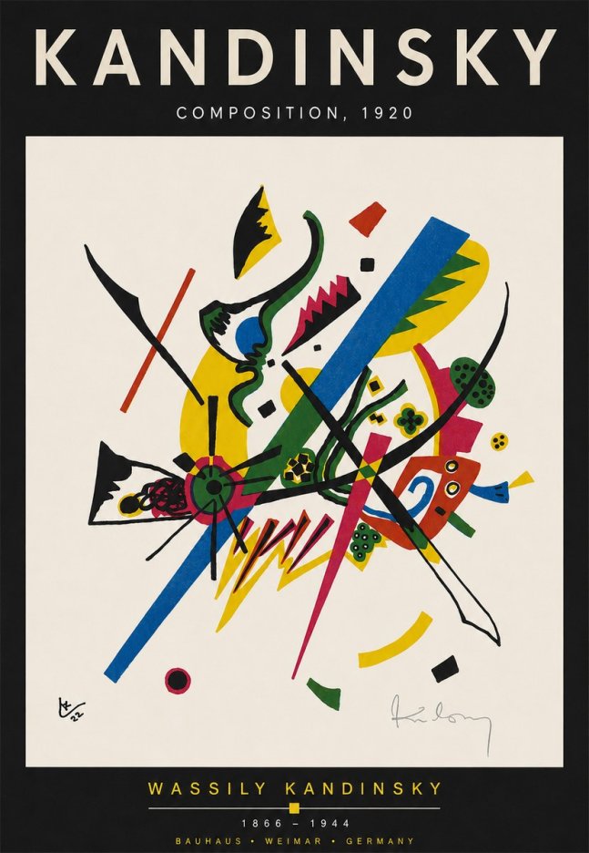 Kandinsky Composition, 1920 No4 - Poster