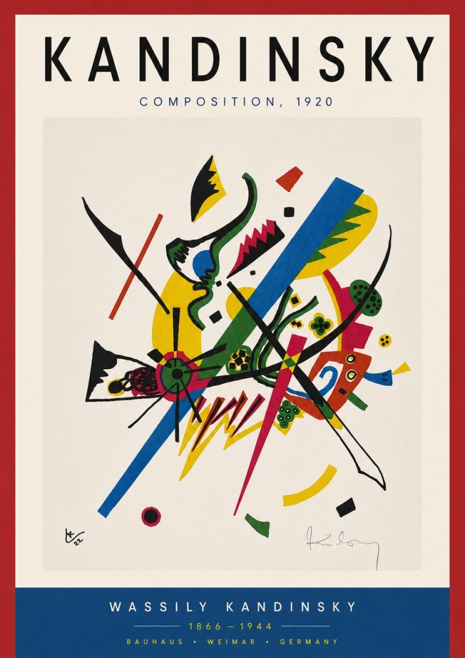 Kandinsky Composition, 1920 No6 - Poster