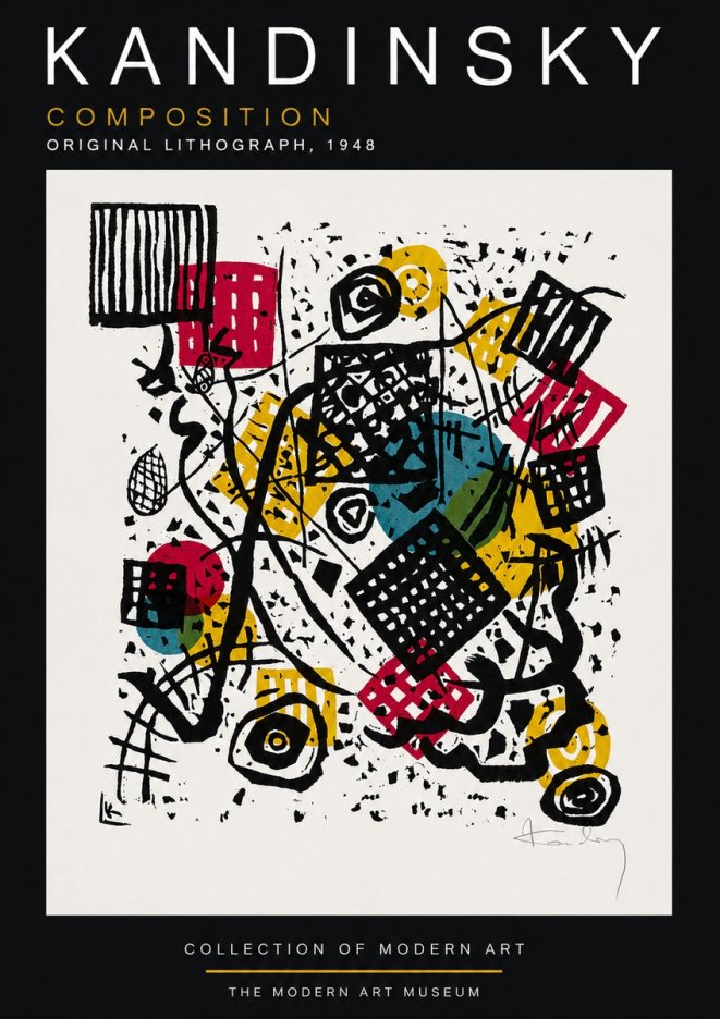 Kandinsky Composition IV No3 - Poster