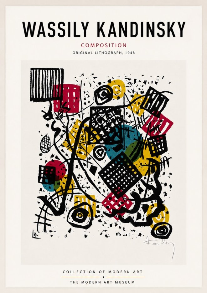 Kandinsky Composition IV No6 - Poster