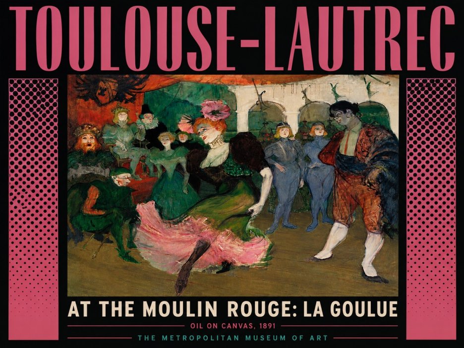 Toulouse-Lautrec At the Moulin Rouge: La Goulue No6 - Poster