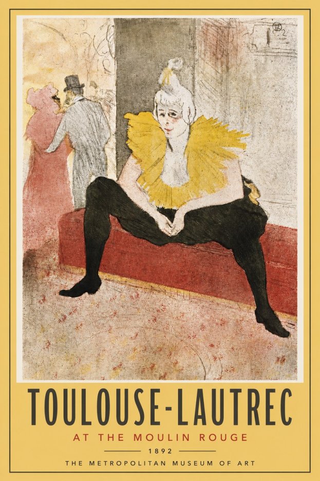 Toulouse-Lautrec At the Moulin Rouge X No4 - Poster