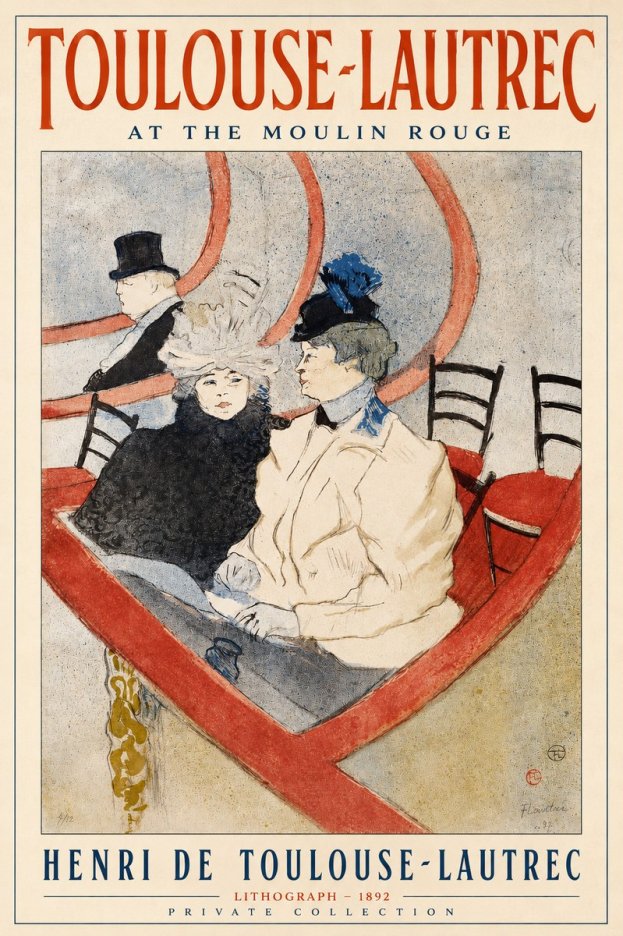 Toulouse-Lautrec At the Moulin Rouge XVI No2 - Poster