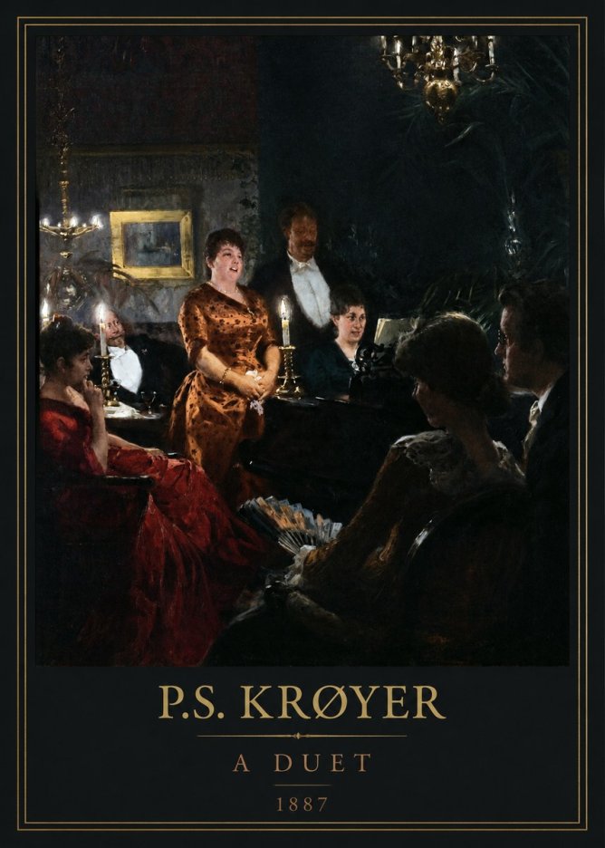 P.S. Krøyer A Duet No5 - Poster