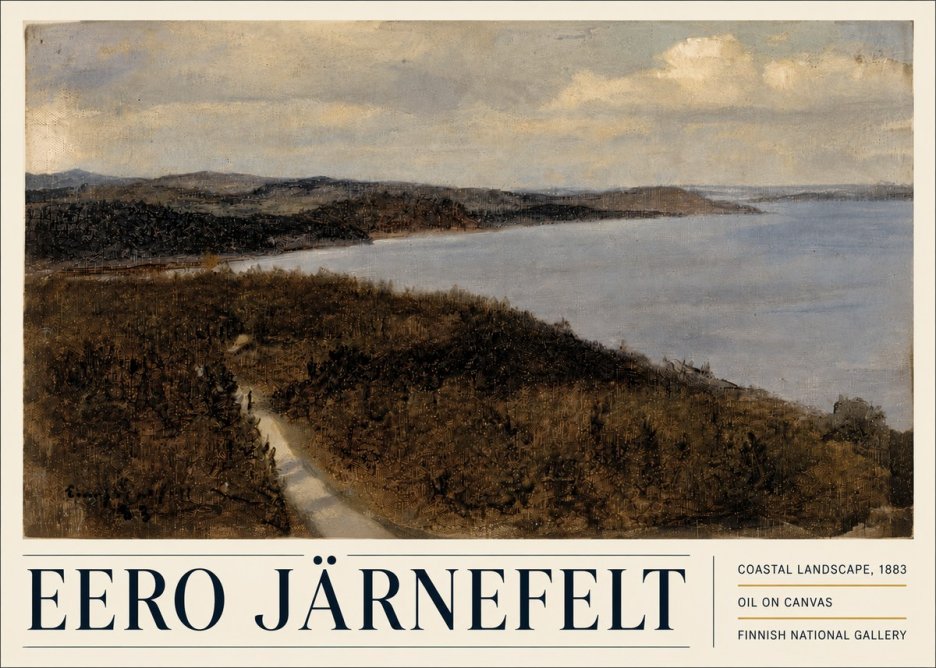 Eero Järnefelt Coastal Landscape, 1883 No5 - Poster