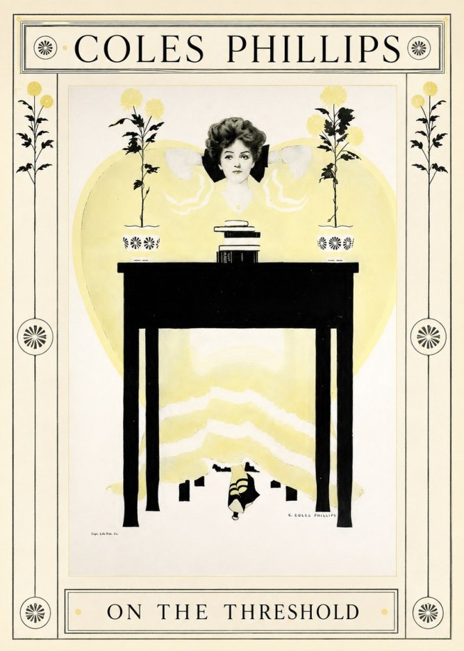 Coles Phillips On the Threshold No1 - Poster