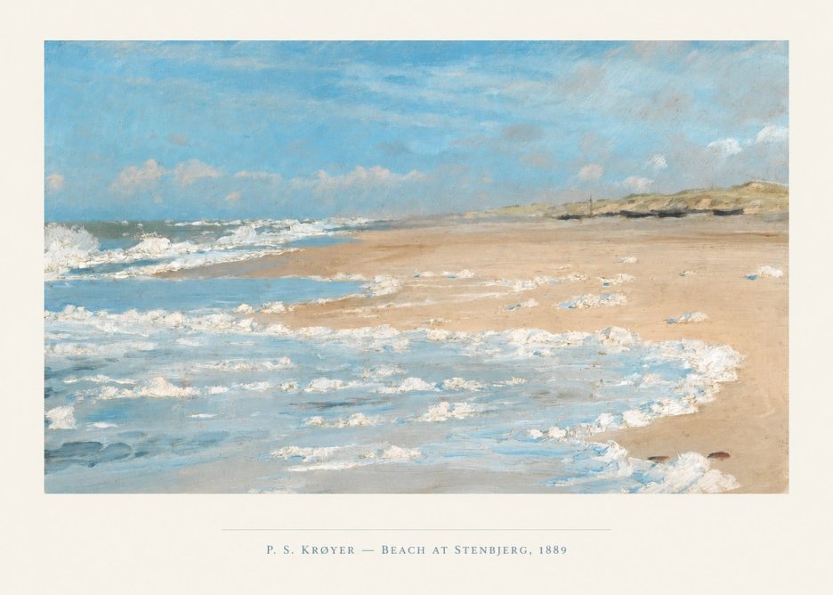 P.S. Krøyer Beach at Stenbjerg · 1889 No4 - Poster