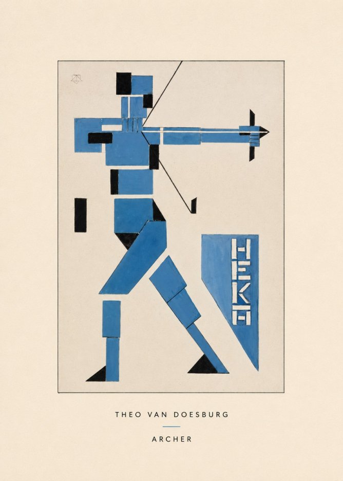 Theo van Doesburg Archer No4 - Poster