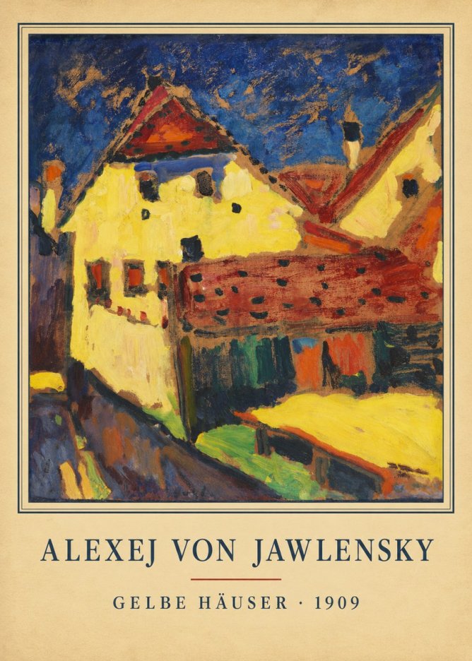 Alexej von Jawlensky Gelbe Häuser No4 - Poster