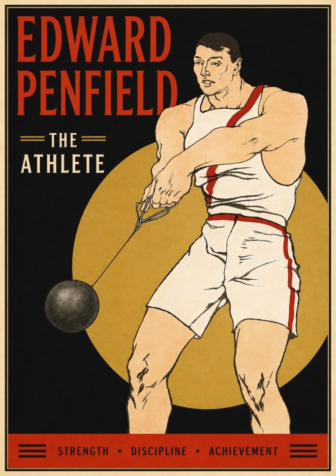 Edward Penfield The Athlete No5 - Poster