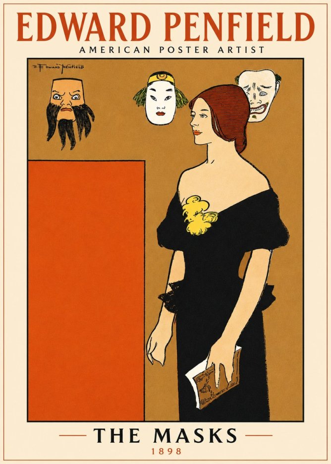 Edward Penfield The Masks No5 - Poster