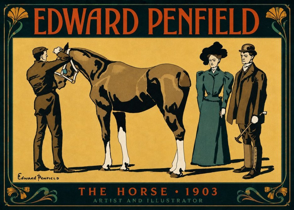 Edward Penfield The Horse No4 - Poster
