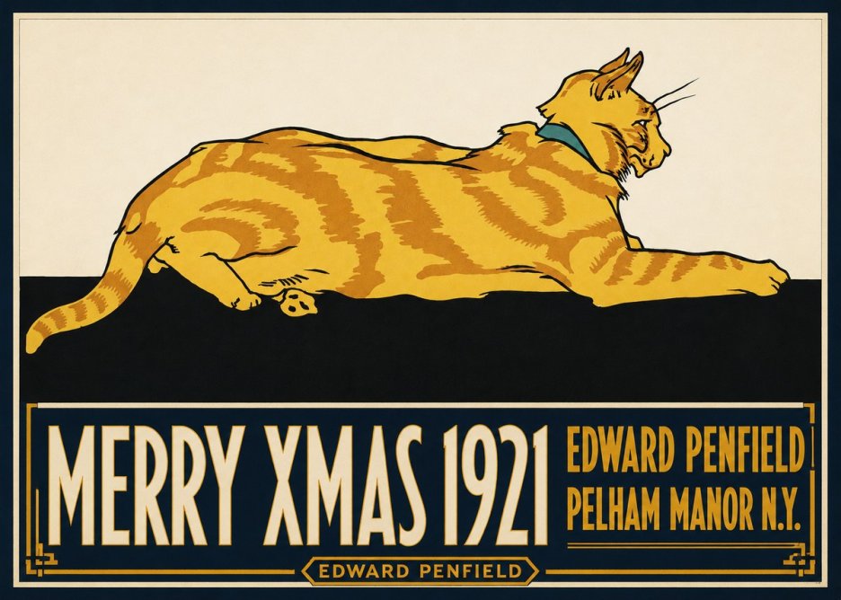 Edward Penfield Merry Xmas 1921 No4 - Poster