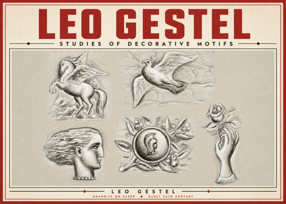 Leo Gestel Studies of Decorative Motifs No5 - Poster