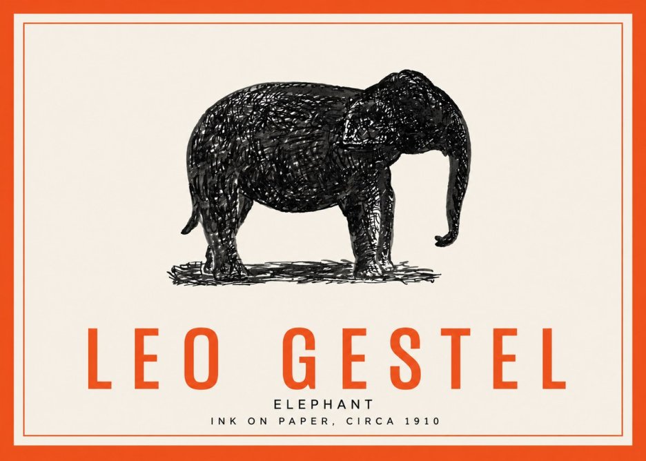 Leo Gestel Elephant No3 - Poster