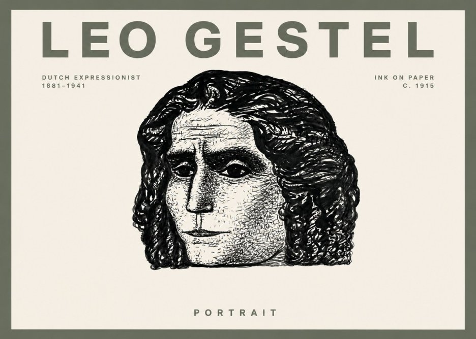 Leo Gestel Portrait No2 - Poster