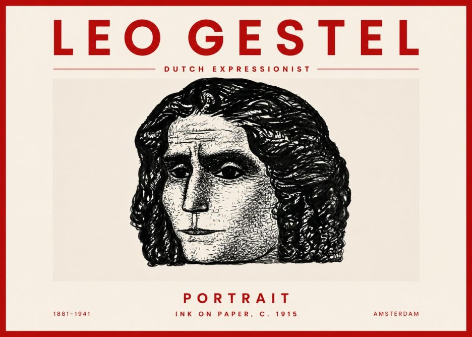 Leo Gestel Portrait No5 - Poster