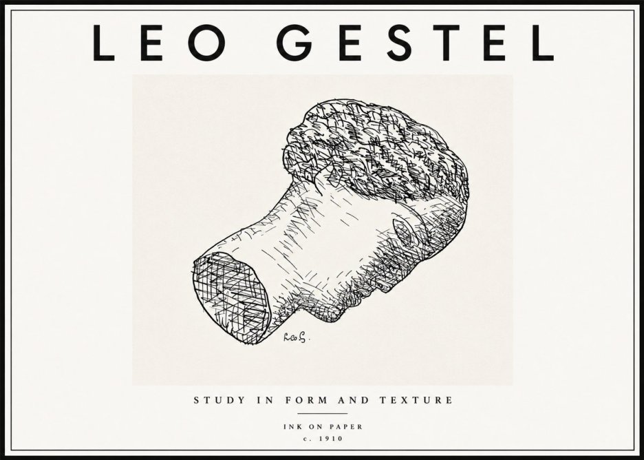 Leo Gestel Study in Form and Texture No6 - Poster