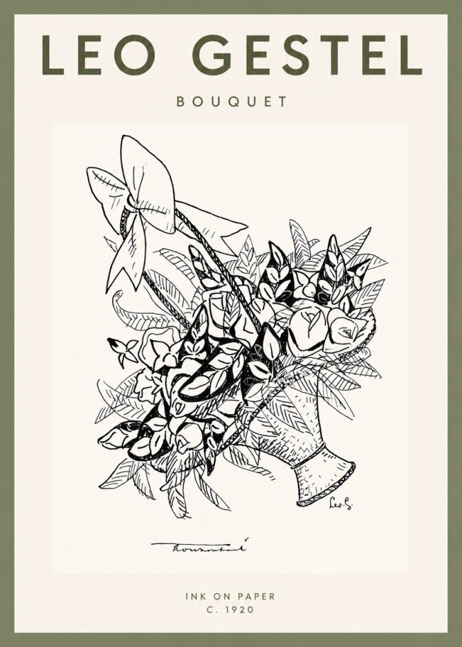 Leo Gestel Bouquet No2 - Poster