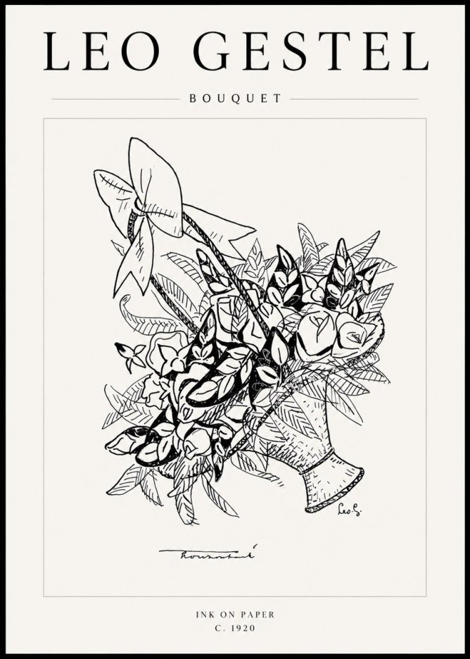 Leo Gestel Bouquet No4 - Poster