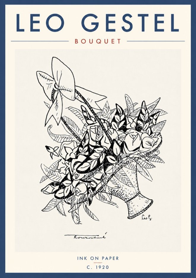 Leo Gestel Bouquet No5 - Poster