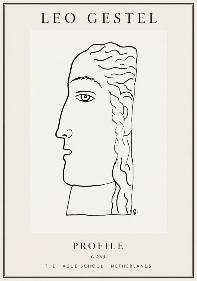 Leo Gestel Profile No1 - Poster