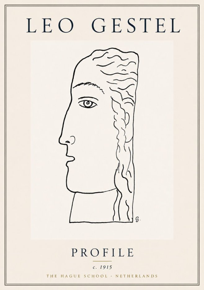 Leo Gestel Profile No6 - Poster