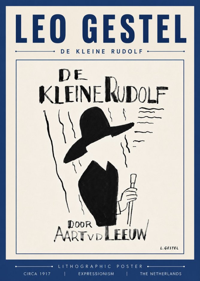 Leo Gestel De Kleine Rudolf No5 - Poster
