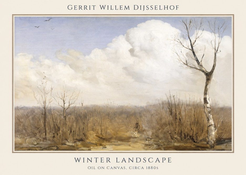 Gerrit Willem Dijsselhof Winter Landscape No1 - Poster