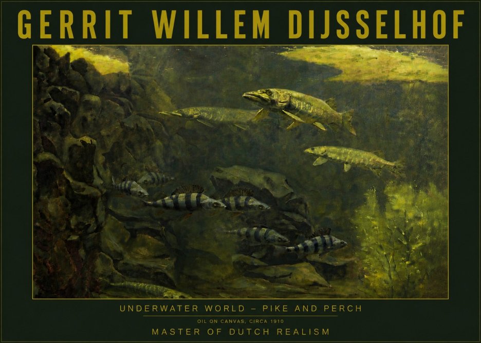 Gerrit Willem Dijsselhof Underwater Life No6 - Poster