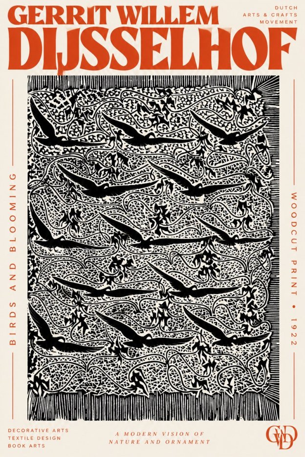 Gerrit Willem Dijsselhof Decorative Design No3 - Poster