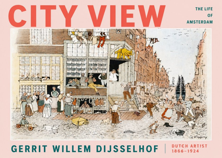 Gerrit Willem Dijsselhof Street Scene in Amsterdam No5 - Poster