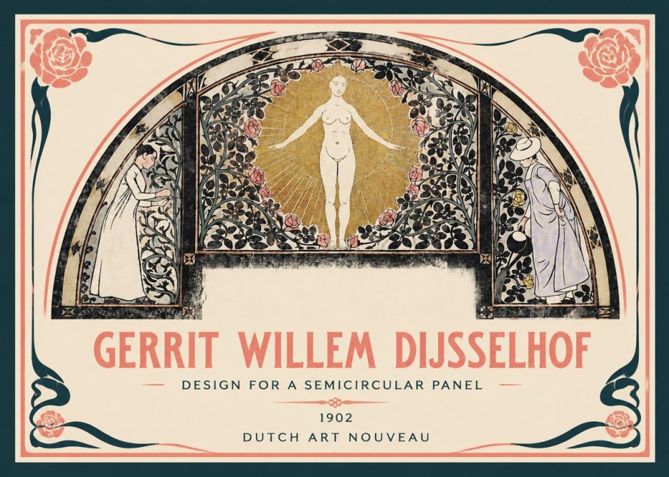 Gerrit Willem Dijsselhof Nature's Awakening No4 - Poster