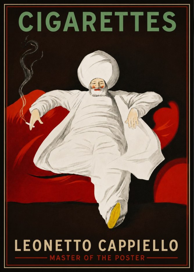 Leonetto Cappiello Cigarettes No3 - Poster
