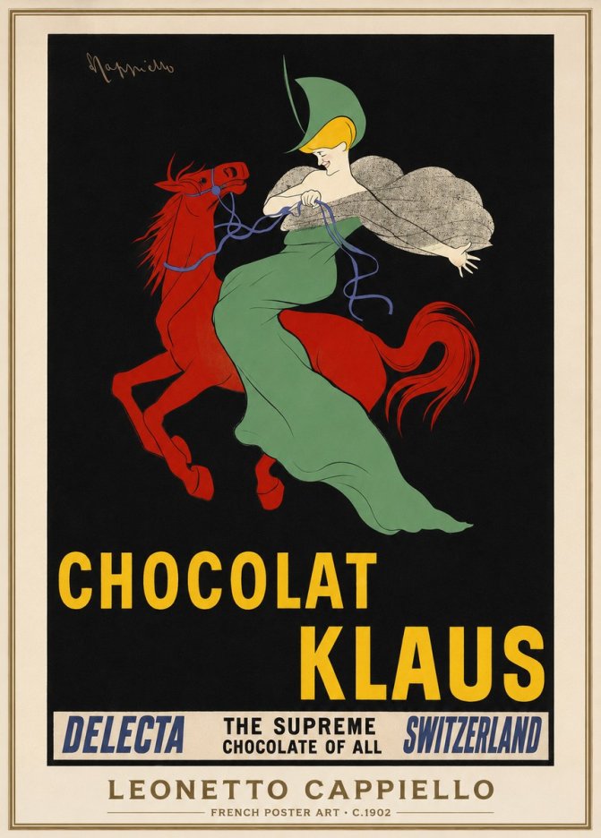 Leonetto Cappiello Chocolat Klaus No1 - Poster