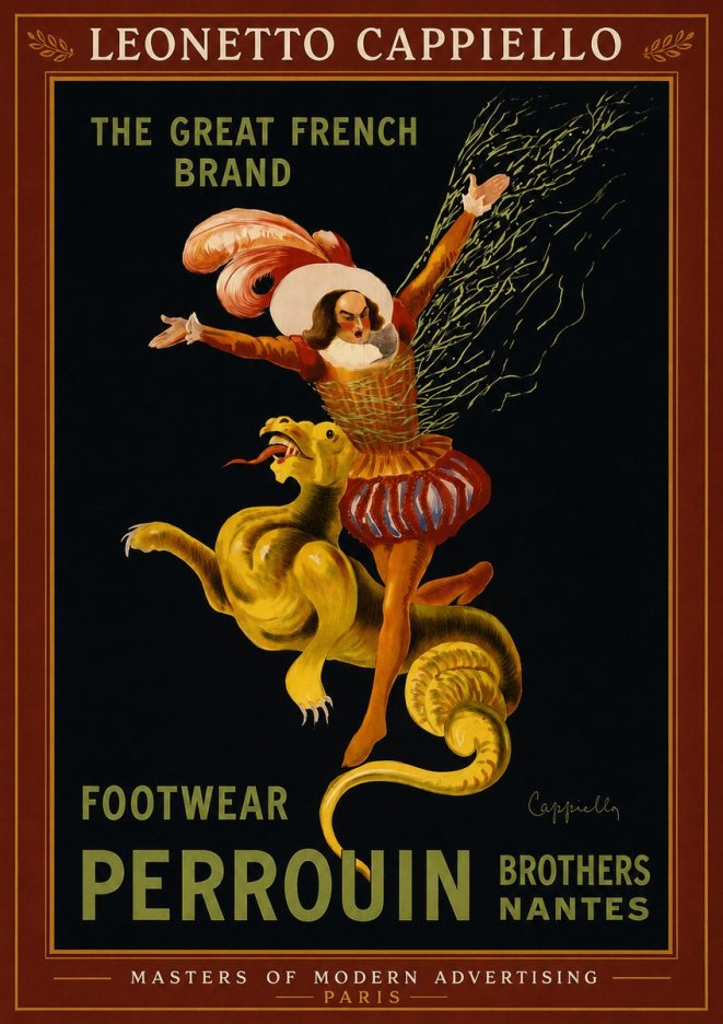 Leonetto Cappiello Footwear Perrouin No2 - Poster