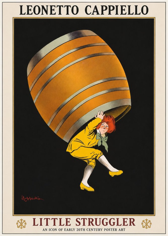 Leonetto Cappiello Little Struggler No1 - Poster