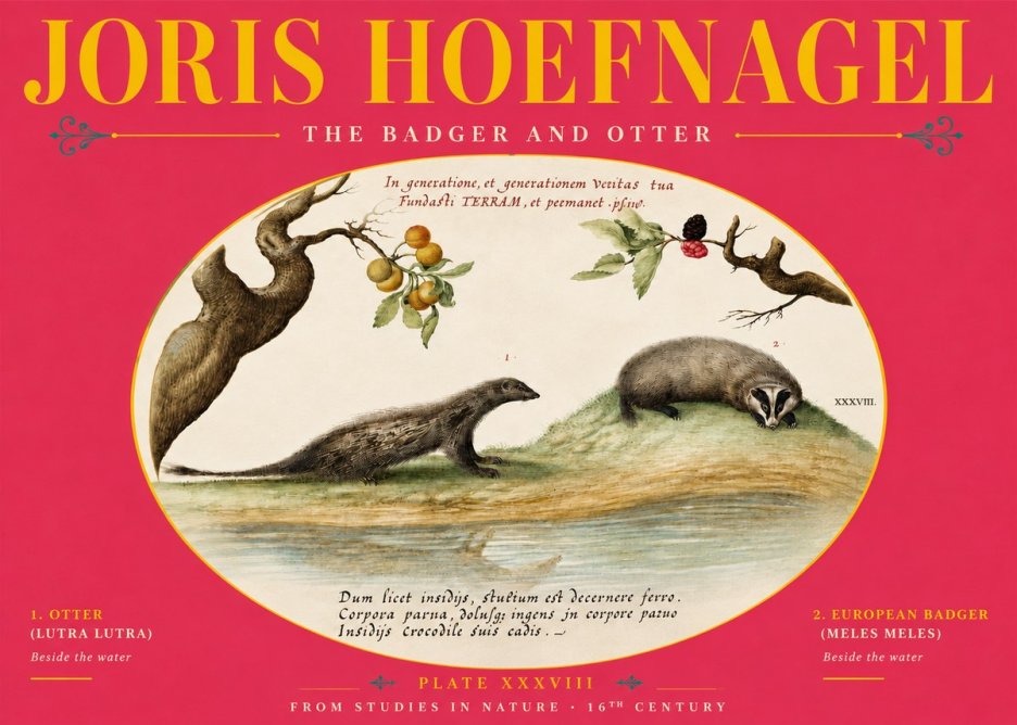 Joris Hoefnagel Studies of Animals and Nature Xxxxiii No6 - Poster