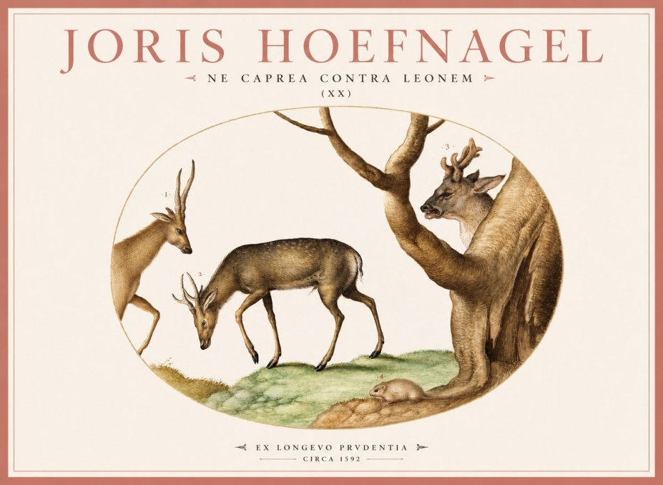 Joris Hoefnagel Do Not Rush Against the Lion. No3 - Poster