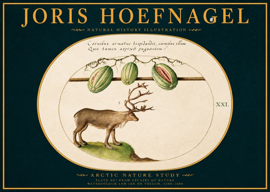 Joris Hoefnagel Arctic Nature Study No2 - Poster