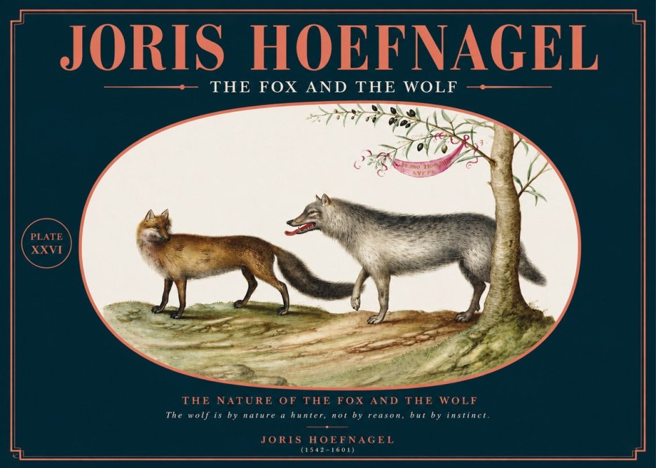 Joris Hoefnagel The Fox and the Wolf No2 - Poster