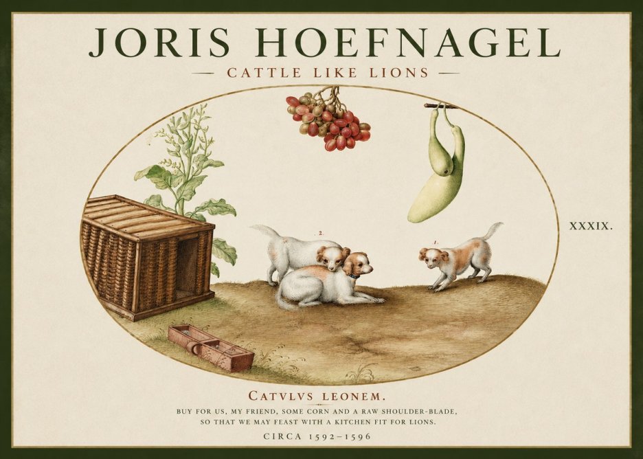 Joris Hoefnagel Cattle Like Lions No2 - Poster