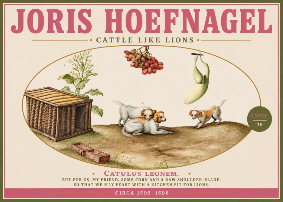 Joris Hoefnagel Cattle Like Lions No3 - Poster