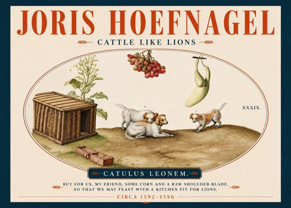 Joris Hoefnagel Cattle Like Lions No4 - Poster