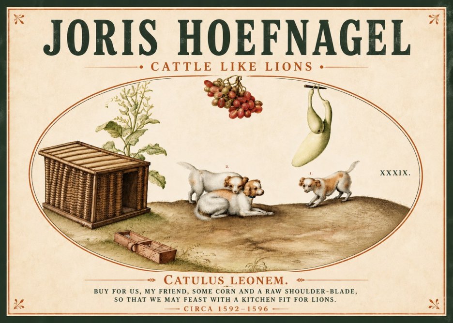 Joris Hoefnagel Cattle Like Lions No5 - Poster